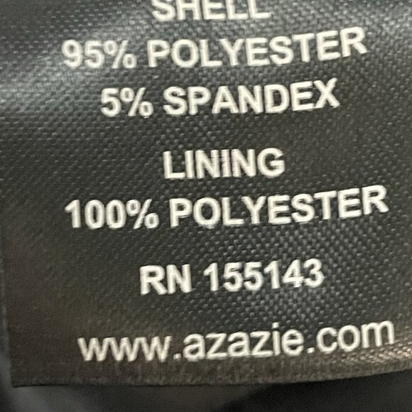 AZAZIE Black Sleeveless Slit Padded Bridesmaid Prom Formal Maxi Dress Size A0 - Picture 4 of 12